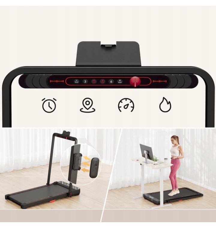 bieŻnia elektryczna domowa 2w1 skŁadana na pŁasko 12 km/h z amortyzacjĄ bieŻnia elektryczna domowa 2w1 skŁadana na pŁasko 12 km/h z amortyzacjĄ