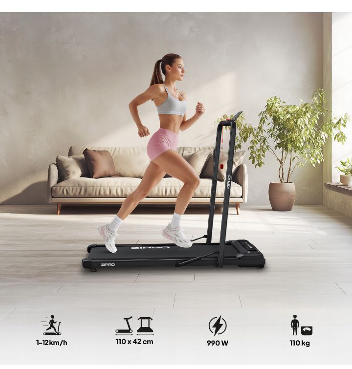 bieżnia elektryczna domowa składana pod łóżko 1 12km/h newlite zipro bieżnia elektryczna domowa składana pod łóżko 1 12km/h newlite zipro