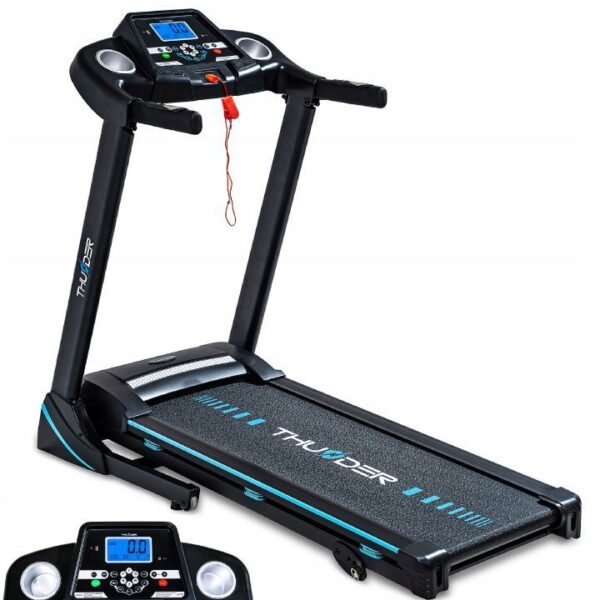 BiezniePro bieżnia składana elektryczna domowa 140kg aplikacja amortyzacja mocna 17 km